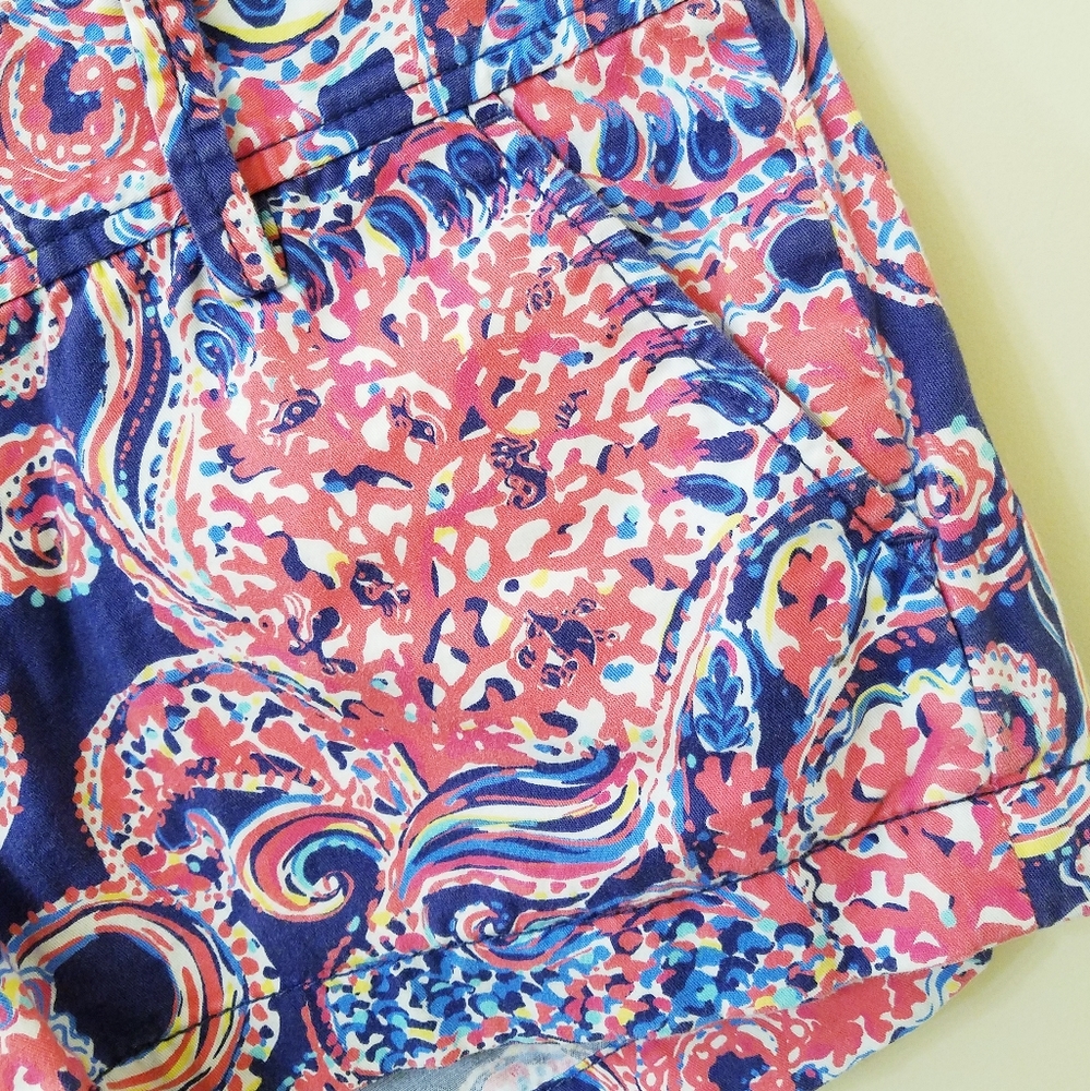 Lilly Pulitzer - Colorful Tropical Print Shorts (Bundle of 2) - Picture 8 of 16